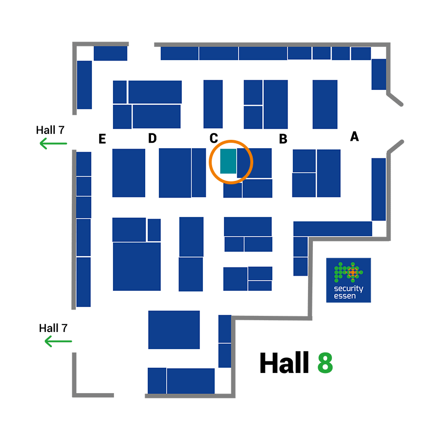 Plan Hall 8 Security Essen 2022